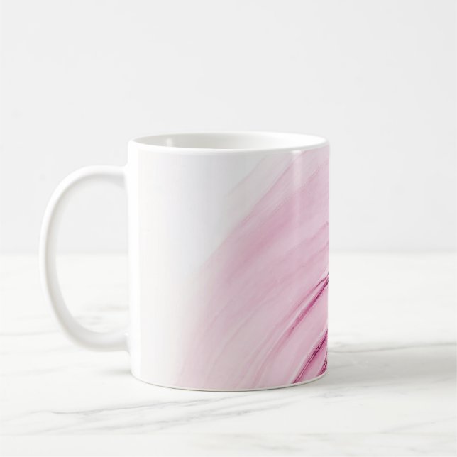 Bläck, måla, abstrakt. Färdigställande av målninge Kaffemugg (Vänster)