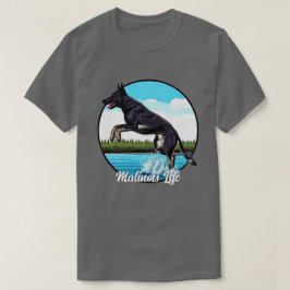 Black Malinois i Vatten T Shirt