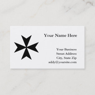 Black Maltese Kor Visitkort