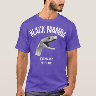 black mamba deadly snake design Dendroaspis polyle T Shirt