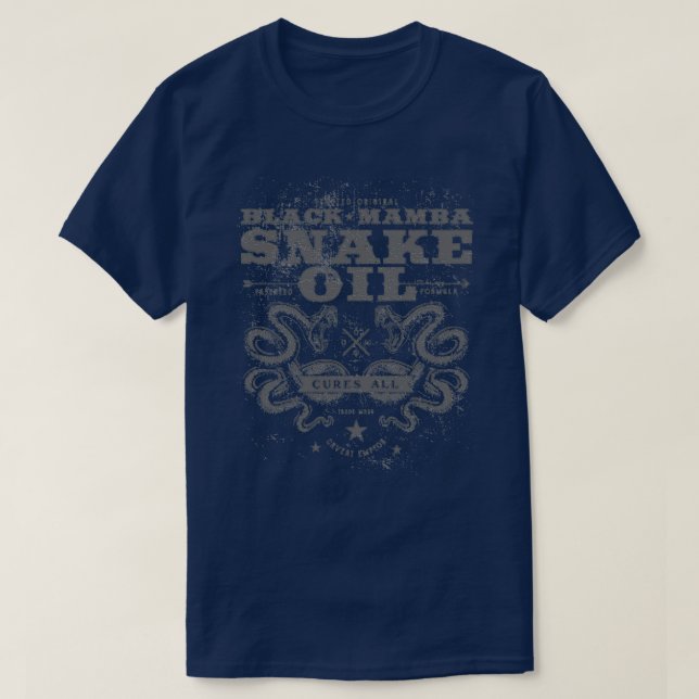 Black Mamba snake oil  T Shirt (Design framsida)