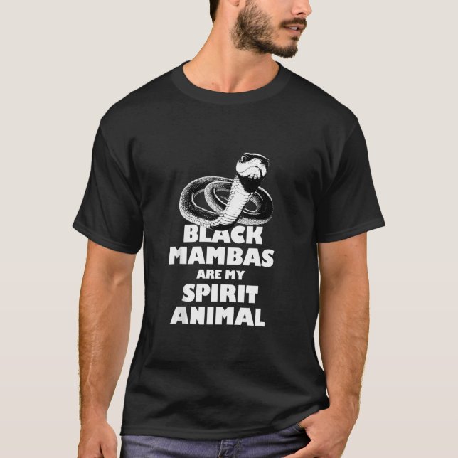 Black Mambas är min Tank för krydddjurssnake. T Shirt (Framsida)