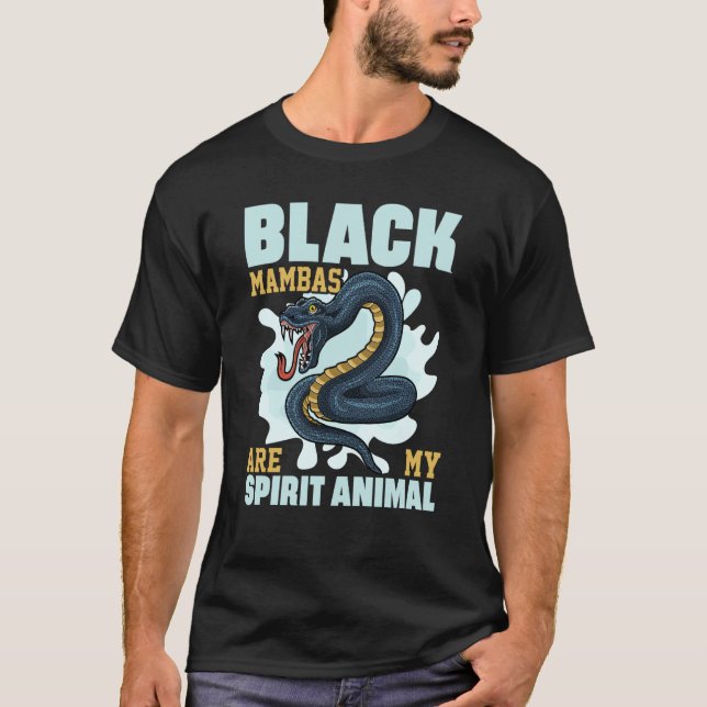 Black Mambas är mina själar. T Shirt (Framsida)