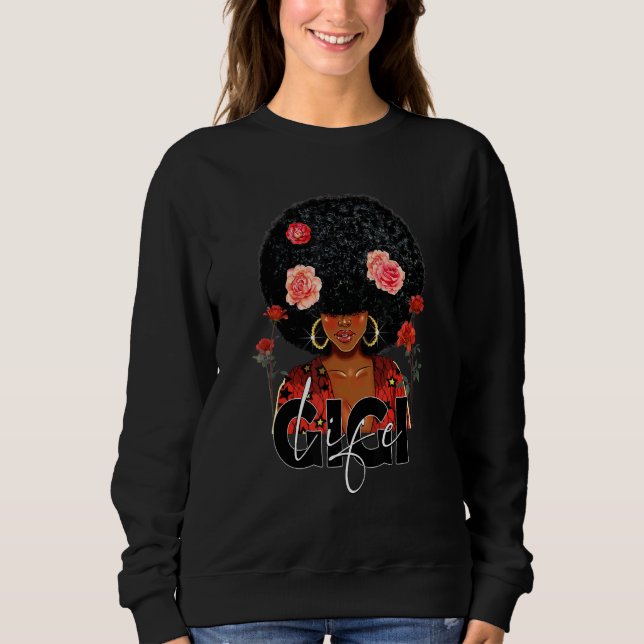 Black Mamma Queen Afro Women Gigi Life Black Mammo T Shirt (Framsida)