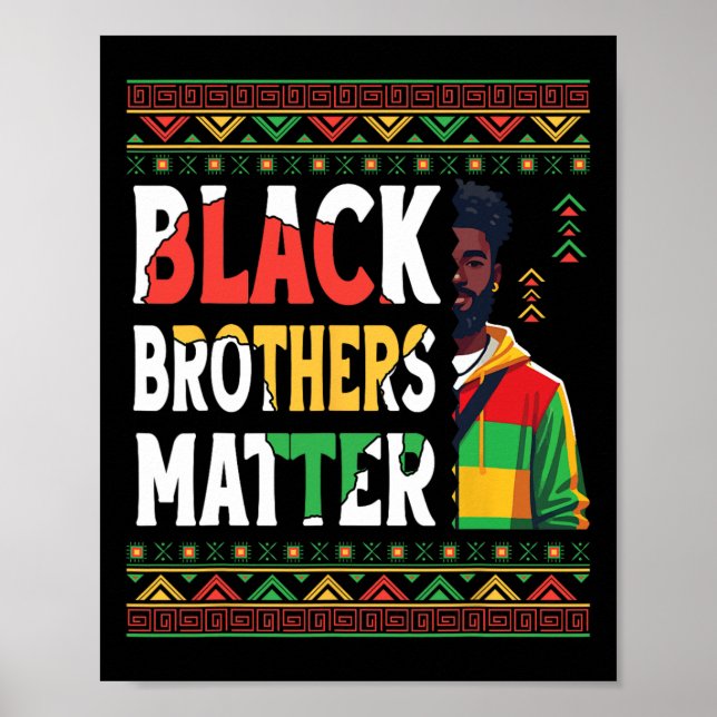 Black Man Black Brothers Problem African Pride Ras Poster (Framsidan)