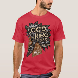 Black Man Kort Freeform Dread T Shirt