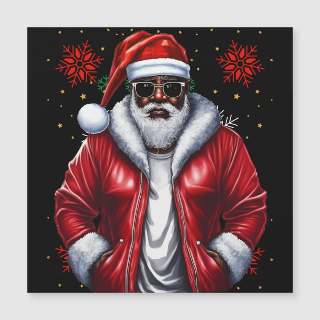 Black Man Melanin jul Jultomten Ugly Julafton (Framsida)