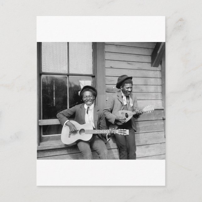 Black Manar Pay Guitar, 1902 Vykort (Framsida)