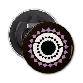 Black Mandala Flaska Open Magnet Flasköppnare