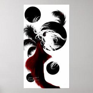Black Måne Poster
