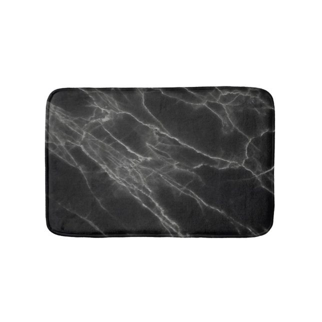 Black Marble Bath Mat Badrumsmatta (Framsidan)