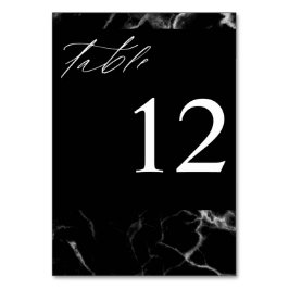 Black Marble Bordsnummer