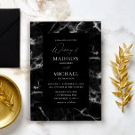 Black Marble Bröllop 2 Inbjudningar<br><div class="desc">Skicka vackra,  designade och högkvalitativa inbjudningar till konstnärer och få dina gäster upphetsade över ditt vackra bröllop med dina inbjudningar till Black Marble.</div>