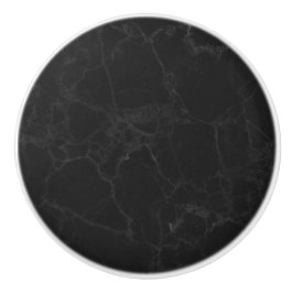 Black Marble Ceramic Knob for Modern Interiors Knopp