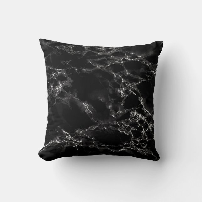 Black Marble Design Dekorativ kudde (Framsida)