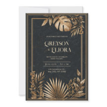 Black Marble & Guld VIP Luxe Bröllop