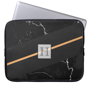 Black Marble Laptop Fodral