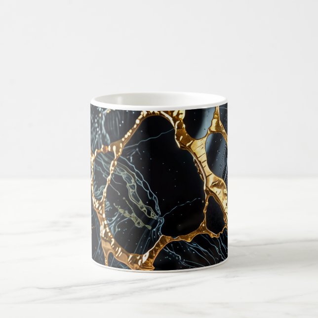 Black Marble med Guld Vein Kaffemugg (Center)