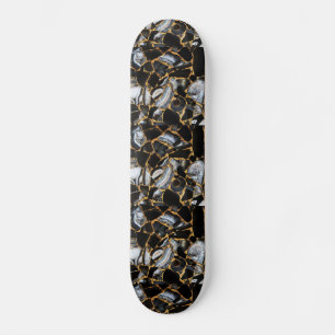 Black Marble Mini Skateboard Bräda 18,5 Cm