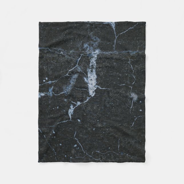 Black Marble Mönster Fleecefilt (Framsidan)