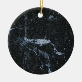 Black Marble Mönster Julgransprydnad Keramik