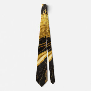 Black Marble Mönster med Guld Slips