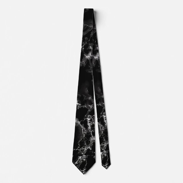 Black Marble Neneck Tie Slips (Framsida)