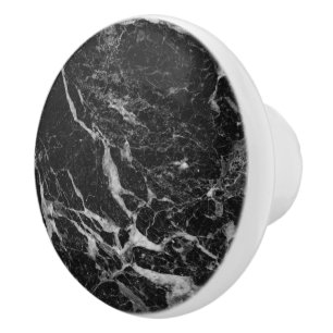 Black Marble Stone Knopp