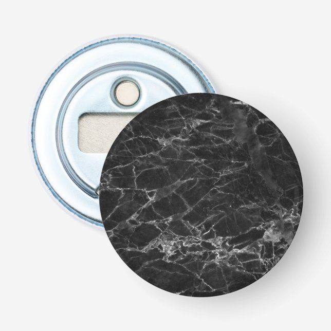 Black Marble Stone-utseende Flasköppnare (Framsidan)