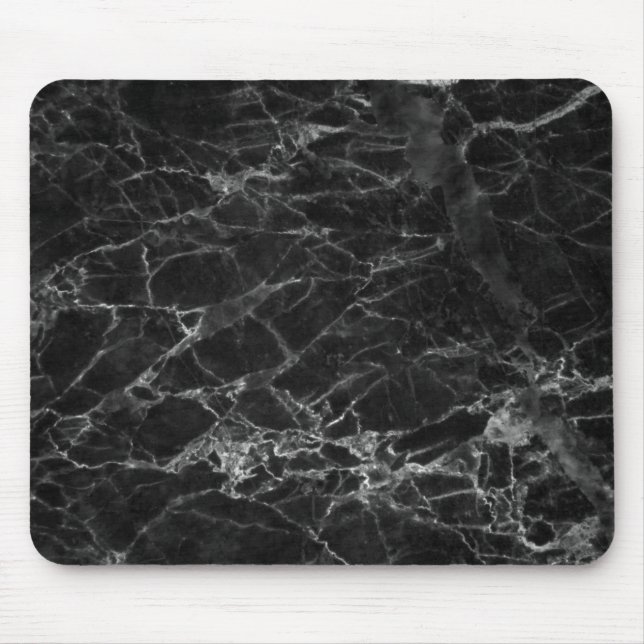 Black Marble Stone-utseende Musmatta (Framsidan)