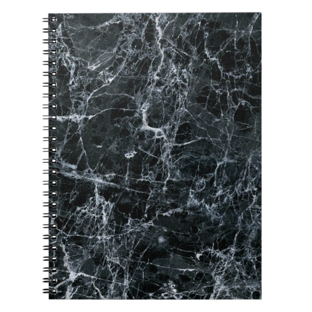Black Marble Struktur Anteckningsbok (Framsidan)