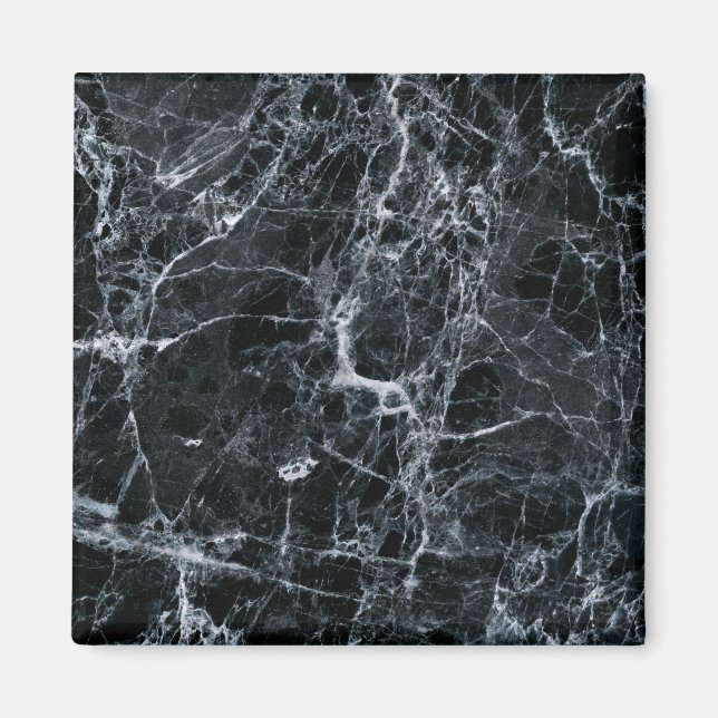 Black Marble Struktur Magnet (Framsidan)