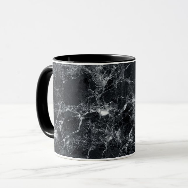 Black Marble Struktur Mugg (Framsida vänster)