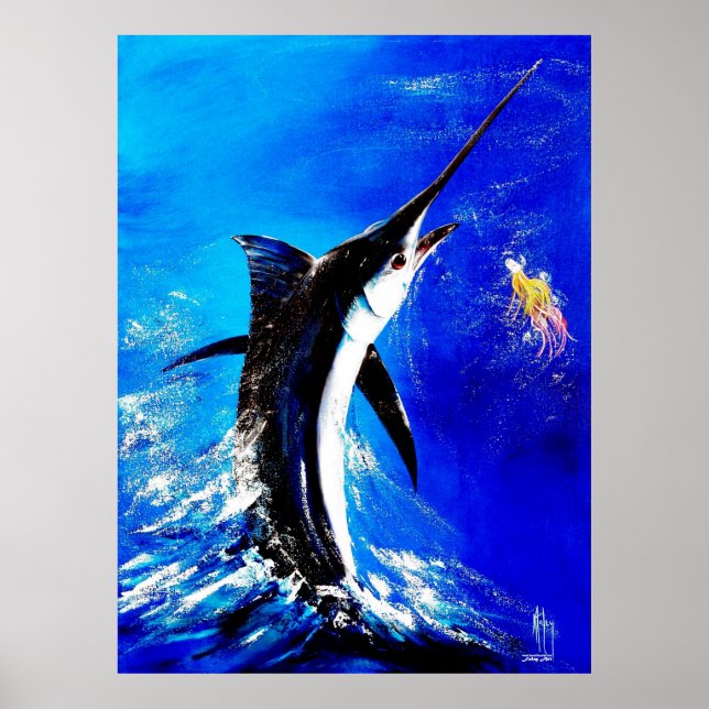 Black Marlin "Black Attack" Poster (Framsidan)