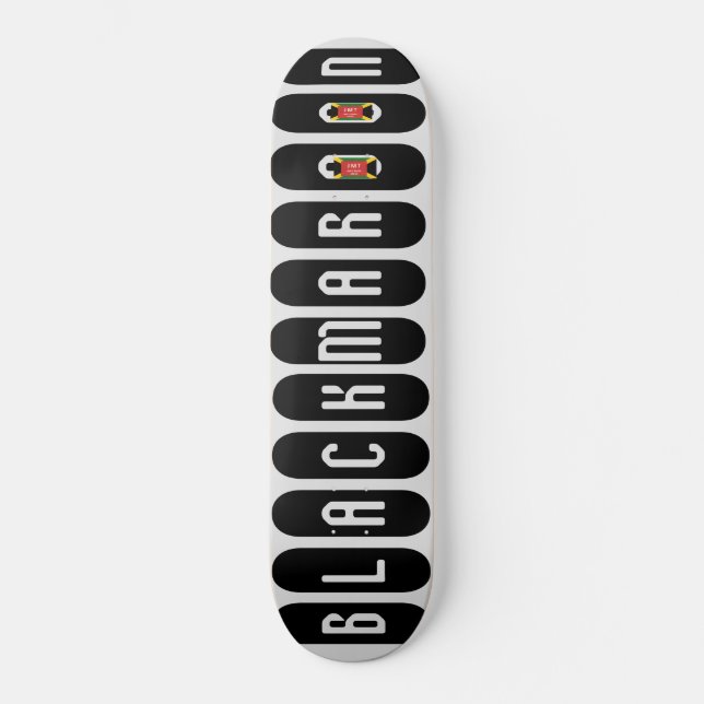 BLACK MAROON Skateboard (Framsida)