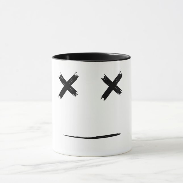 Black Marshmallow Coola Aesthetic Mugg (Center)