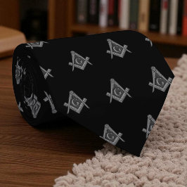 Black Masonic Masonry Freemason Mönster Slips