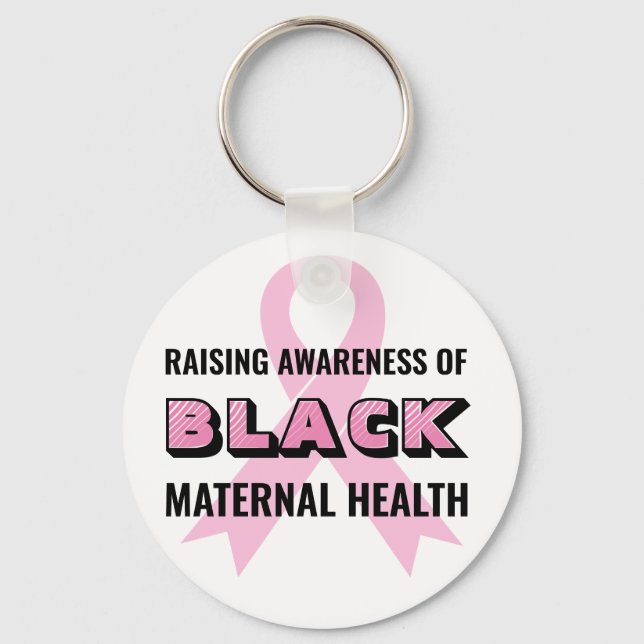 Black Maternal Health Awareness Nyckelring (Framsida)