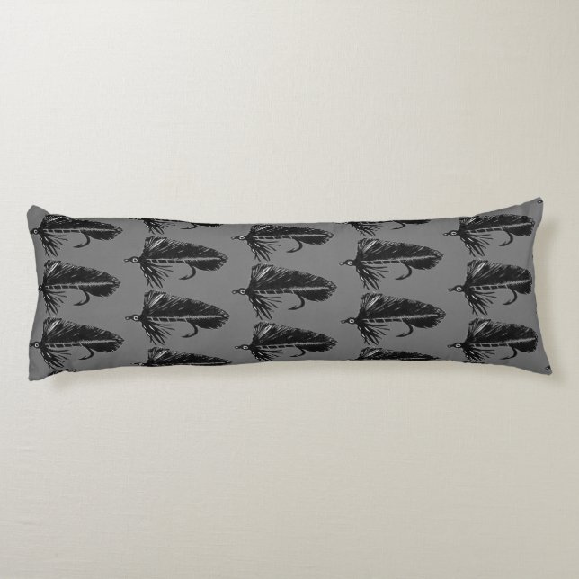 Black Matuka Trout Fly flygfiske strömlinjeare Kroppskudde (Baksidan)