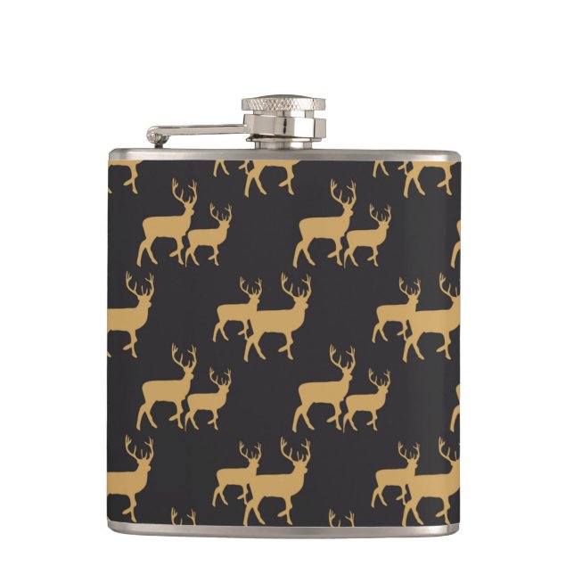 BLACK MED GULD CHRISTMAS REINDEER FICKPLUNTA (Framsidan)