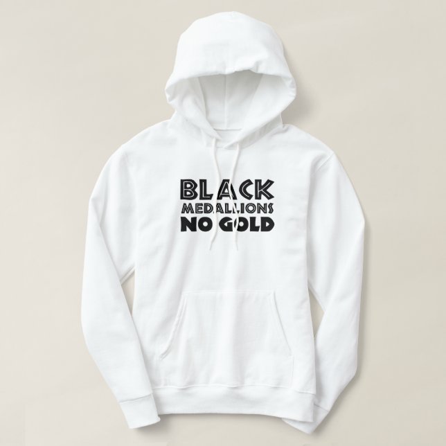 BLACK MEDALLIONER NO GULD HOODIE (Design framsida)