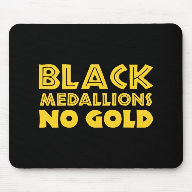 BLACK MEDALLIONER NO GULD MUSMATTA (Framsidan)