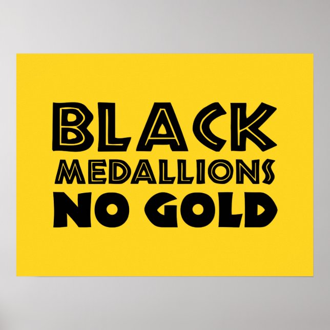 BLACK MEDALLIONER NO GULD POSTER (Framsidan)