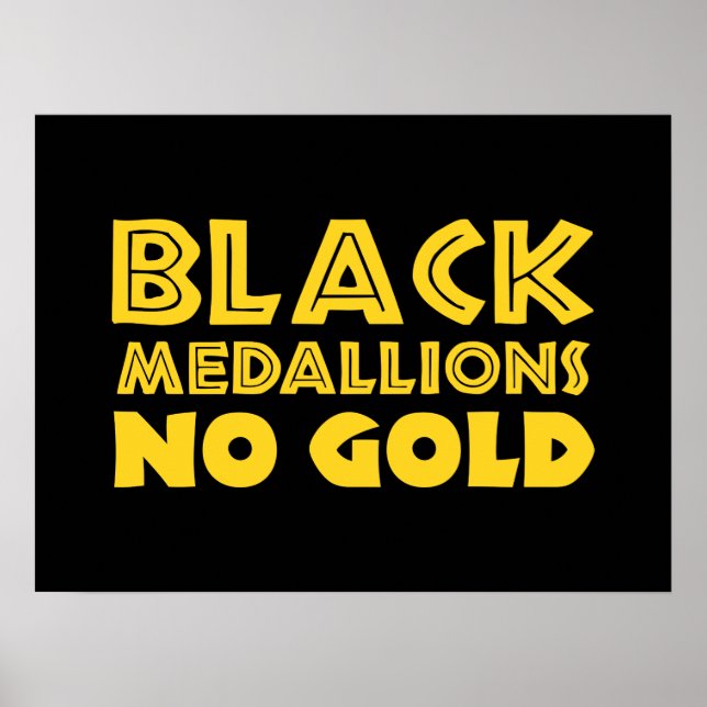 BLACK MEDALLIONER NO GULD POSTER (Framsidan)