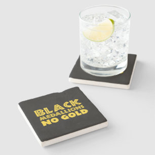 BLACK MEDALLIONER NO GULD STENUNDERLÄGG
