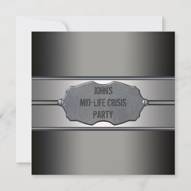 Black Meetal Mans 40-årsfest Inbjudningar (Framsida)