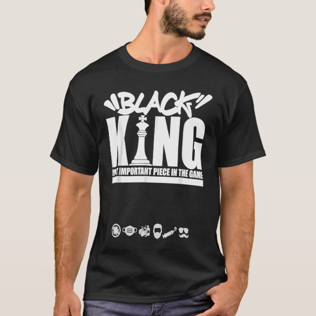 Black Melanin Kung Fars dag Plus Storleka Manar T Shirt (Framsida)