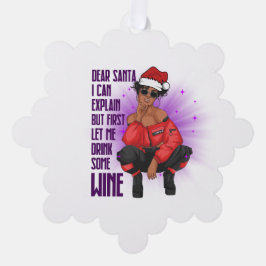 Black melanin naughty sista vin älskare jul+