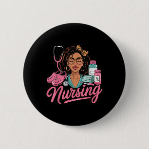 Black Melanin Nurse Afro Black History Hair Medici Knapp