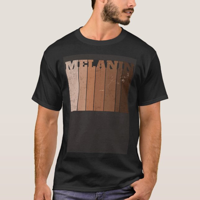 Black Melanin Pride For Women Men Afro Queens King T Shirt (Framsida)